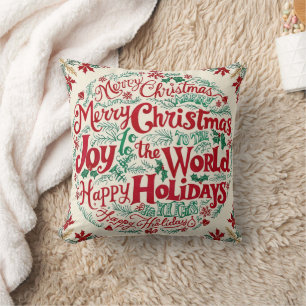 Christmas Cheer Decorative Throw Pillow