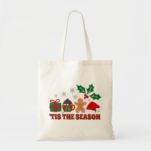 Christmas Cheer-Festive Holiday Tote Bag (Front)