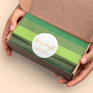 Christmas Cheer Green Stripes Holiday Tissue Paper