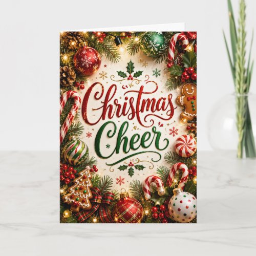 Christmas Cheer Holiday Party Card
