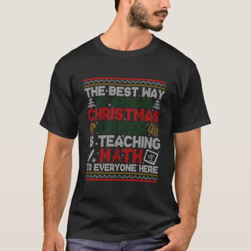 Christmas Cheer Is Teaching Math Ugly Xmas Sweater