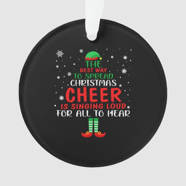 Christmas Cheer Ornament (Front)