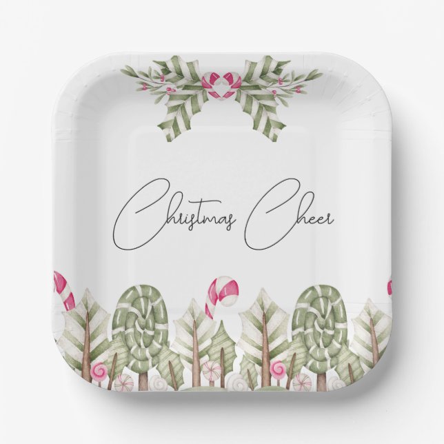 Christmas Cheer Paper Plates (Front)