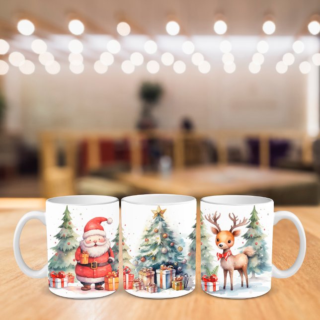 Christmas Cheer, Santa Clause Two-Tone Coffee Mug (Creator Uploaded)