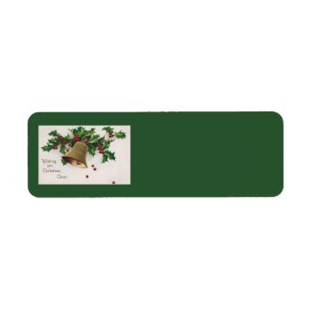 Christmas Cheer Vintage Address Labels by ChristmasTimeByDarla at Zazzle