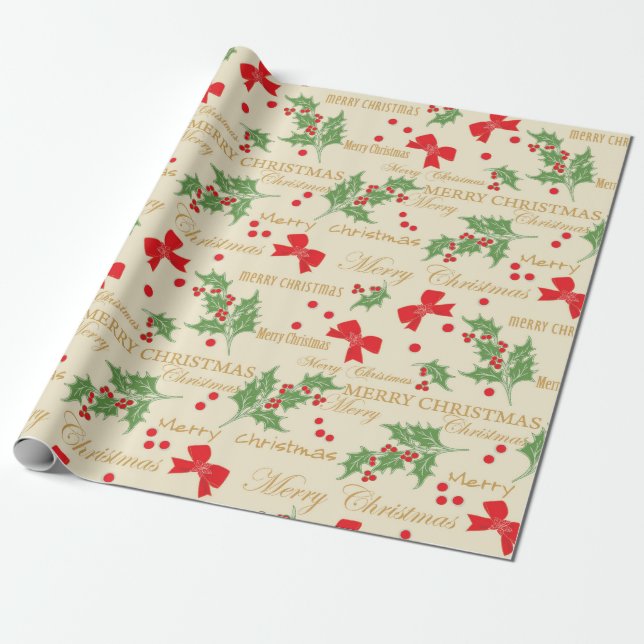 christmas cheer wrapping paper (Unrolled)
