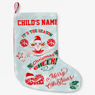 Christmas Cheerleader Small Christmas Stocking