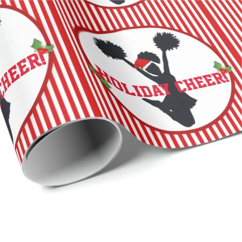 Christmas Cheerleading Holiday Cheer Wrapping Paper