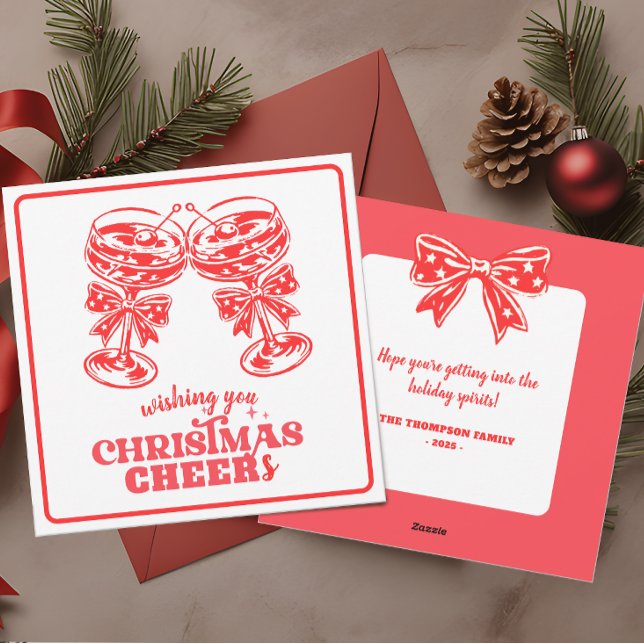 Christmas Cheers and Spirits  Holiday Card (Creator Uploaded)
