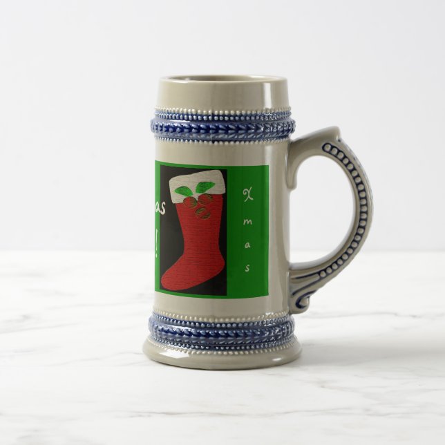 Christmas Cheers Stocking Mug Customizable (Right)