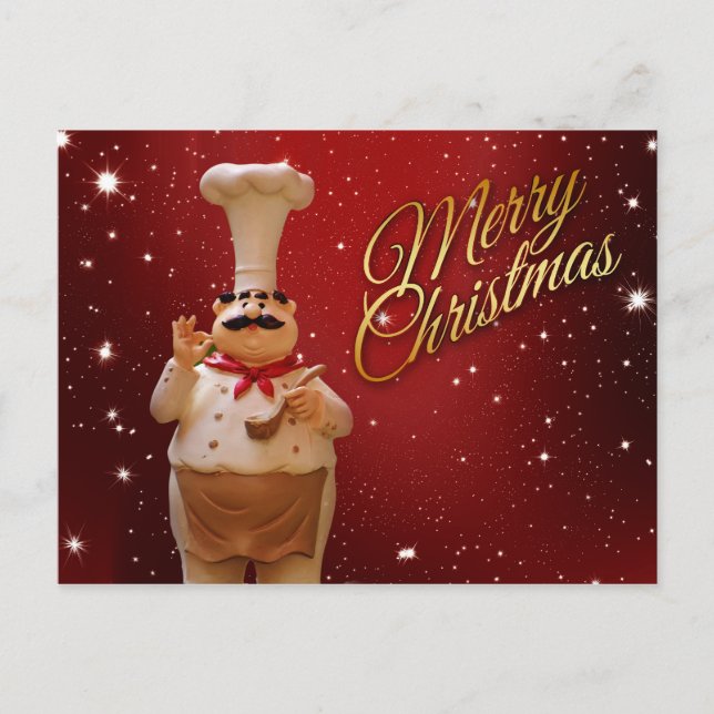 christmas chef postcard (Front)