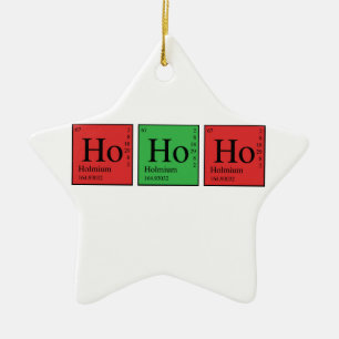 Christmas Chemistry Ceramic Ornament
