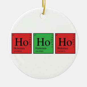 Christmas Chemistry Ceramic Ornament