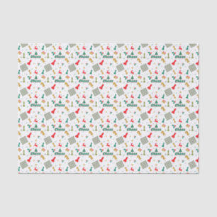 Christmas Chess - Pieces, Tree, Holly, Reindeer Tissue Paper