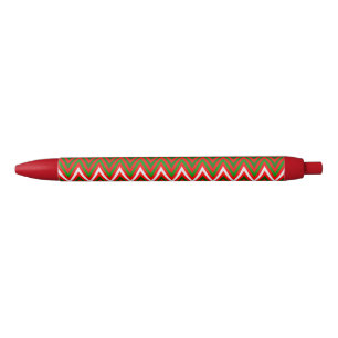 Christmas Chevron Pattern Pen