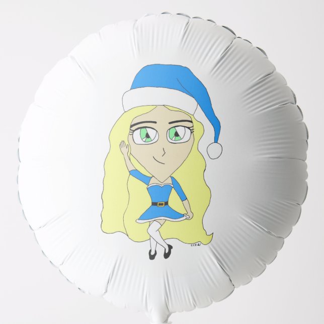 Christmas chibi  balloon (Front)
