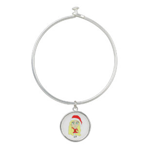 Christmas chibi    bangle bracelet