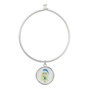 Christmas chibi bangle bracelet