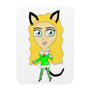 Christmas chibi magnet