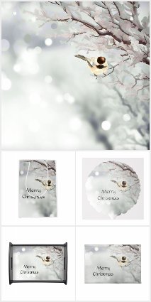 Christmas Chickadee Bird Nature