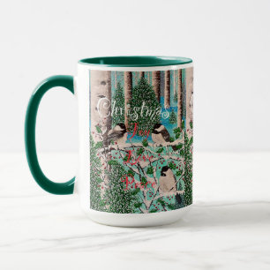 Christmas Chickadee Chatter Mug