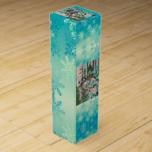 Christmas Chickadee Chatter Wine Box