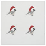 Christmas Chickadee Fabric