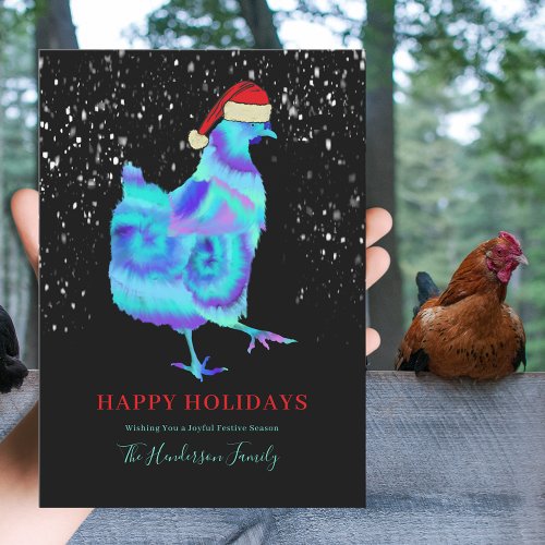Christmas Chicken Dance  Holiday Card