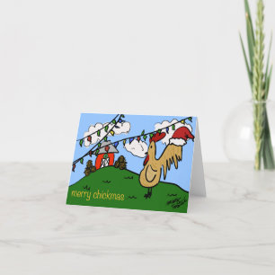 Christmas Chicken Holiday Card
