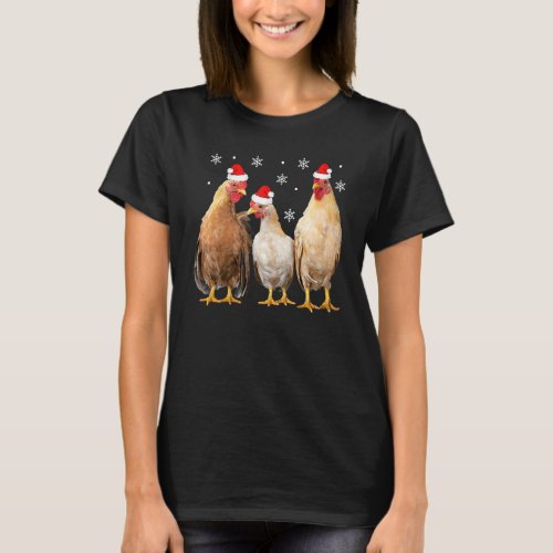 Christmas Chicken  Kids Matching Family Chicken Pa T_Shirt