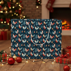 Christmas Chicken  Large Gift Bag
