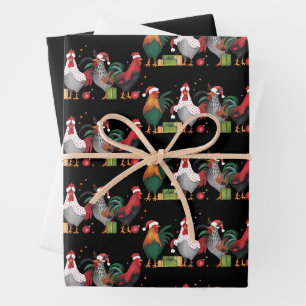 Christmas Chicken Lover Xmas Funny Holiday  Wrapping Paper Sheets