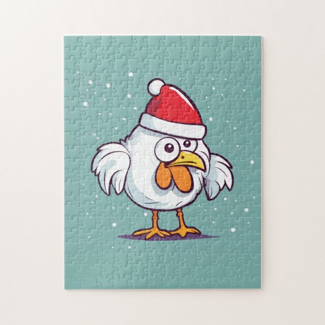 Christmas Chicken Puzzle (Vertical)