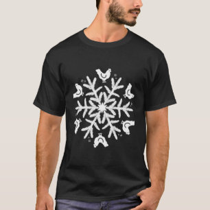 Christmas Chicken Snowflake Gift Chicken T-Shirt