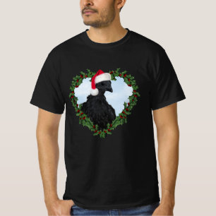 Christmas Chicken * Svart Hona T-Shirt