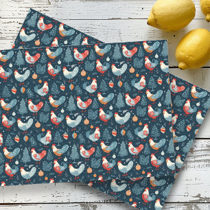 Christmas Chicken Tissue Paper