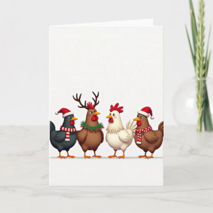 Christmas Chickens Card