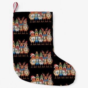Christmas Chickens Xmas Farm Funny Holiday Season Small Christmas Stocking