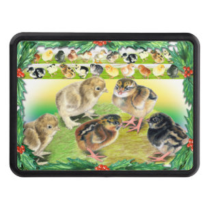 Christmas Chicks Hitch Cover