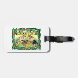 Christmas Chicks Luggage Tag