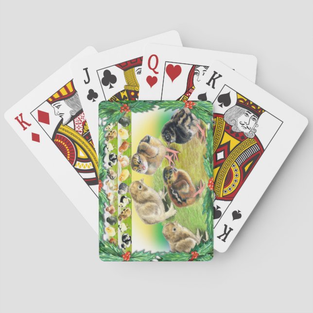 Christmas Chicks Poker Cards (Back)