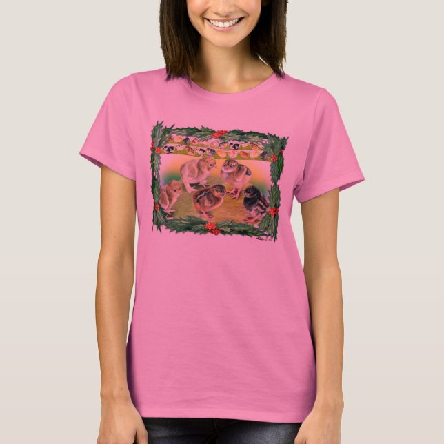Christmas Chicks T-Shirt (Front)