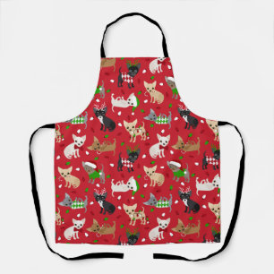 Christmas Chihuahua All Coats Apron
