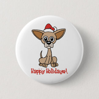 Christmas Chihuahua Button
