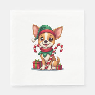 Christmas Chihuahua Cheer Napkins
