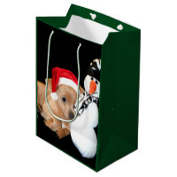 Christmas Chihuahua dog Gift Bag