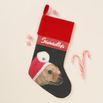 Christmas Chihuahua dog stocking