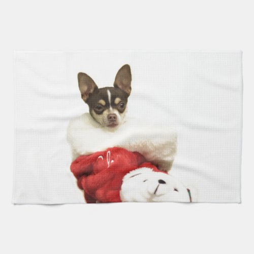 Christmas Chihuahua dog Towel