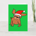 Christmas Chihuahua Holiday Cards card