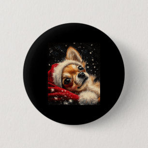 Christmas Chihuahua On A Long Sleeve  Button